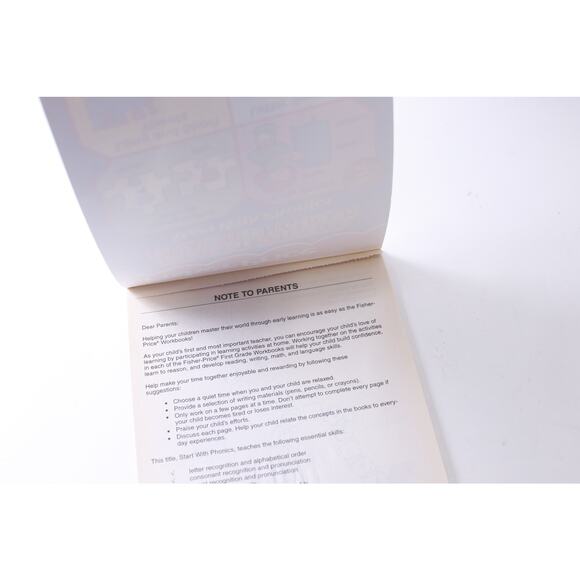 Fisher-Price, First Grade, Learning Pad, Activity, 1998,ring Book, Vintage, CRIS - Picture 2 of 5